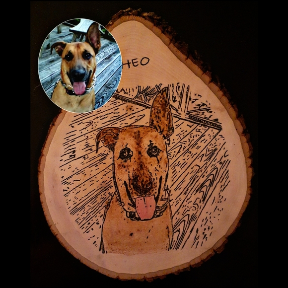 Sensei's Custom Woodart Art Senseis Custom Woodart Examples Hands Sketchedburned Poshmark